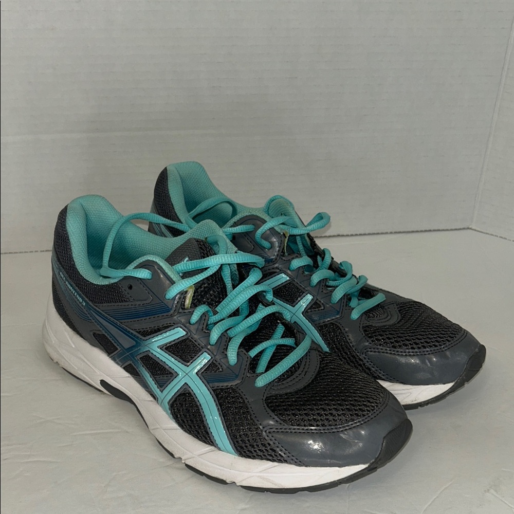 ASICS Women's Athletic Shoes - Gray and Teal